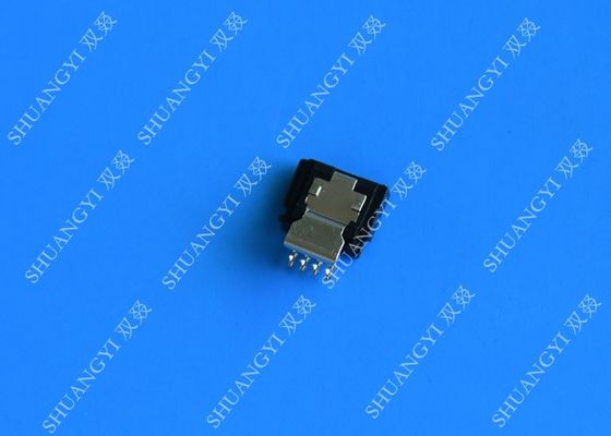 China Falz-Festplatte weiblicher SATA-Verbindungsstück SMT 6 Pin mit Neigung der Klinken-1.27mm fournisseur