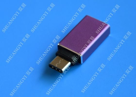 China MacBook-Verbindungs-5X/6P Art Mikro-USB purpurrotes Metall C USB C bis USB A 3,0 fournisseur