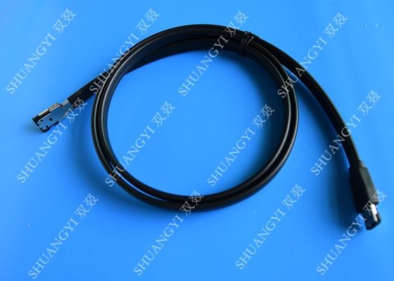 China Schwarzes 7 externes SATA Kabel Pin, PC-PWB ESATA zu SATA-Kabel mit Energie fournisseur