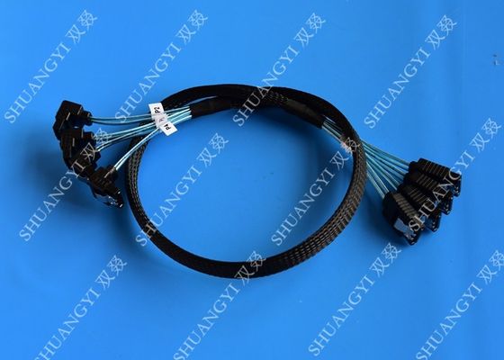 China 8 Zoll SATA III 6,0 Gbps 7 Pin-Frau zum weiblichen Daten-Kabel mit der Blockierung des Klinken-Blaus fournisseur