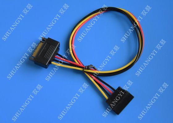 China Interner 15 Pin-Mann zum weiblichen SATA-Daten-Kabel für Art des Computer-IDC fournisseur