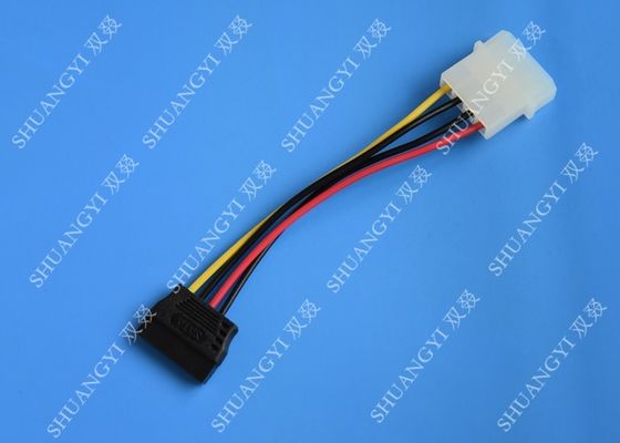 China Molex 4 harte Kabel-Frau Pin bis Getriebes 15 Pin SATA zu männlicher Länge 500mm fournisseur