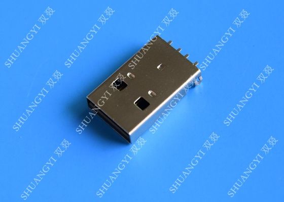 China USB 2,0 ein männliches Aufladungsverbindungsstück USBs, Stecker-Jack-Montage-Lötmittel 4 Pin PWB-Verbindungsstück fournisseur
