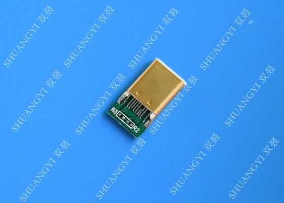 China Dünne wasserdichtes Mikro-USB Verbindungsstück USBs 3,1, SMT-Art männliches Verbindungsstück C fournisseur