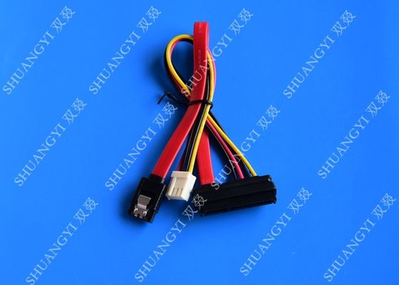 China Kabel 22 Pin SATA mit 3 Pin-Energie und Verriegeln von SATA-Verbindungsstück fournisseur